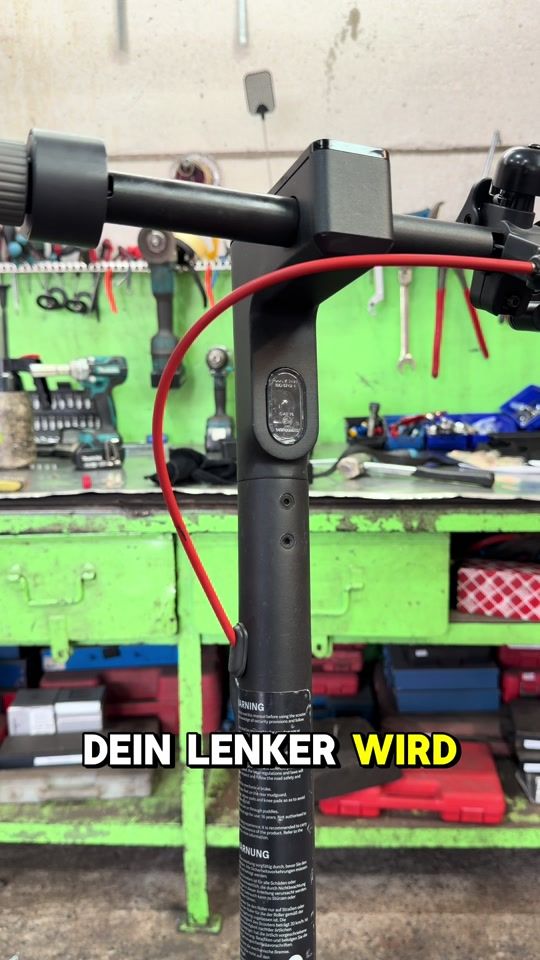 TikTok-Video: E-Scooter auf der Werkbank